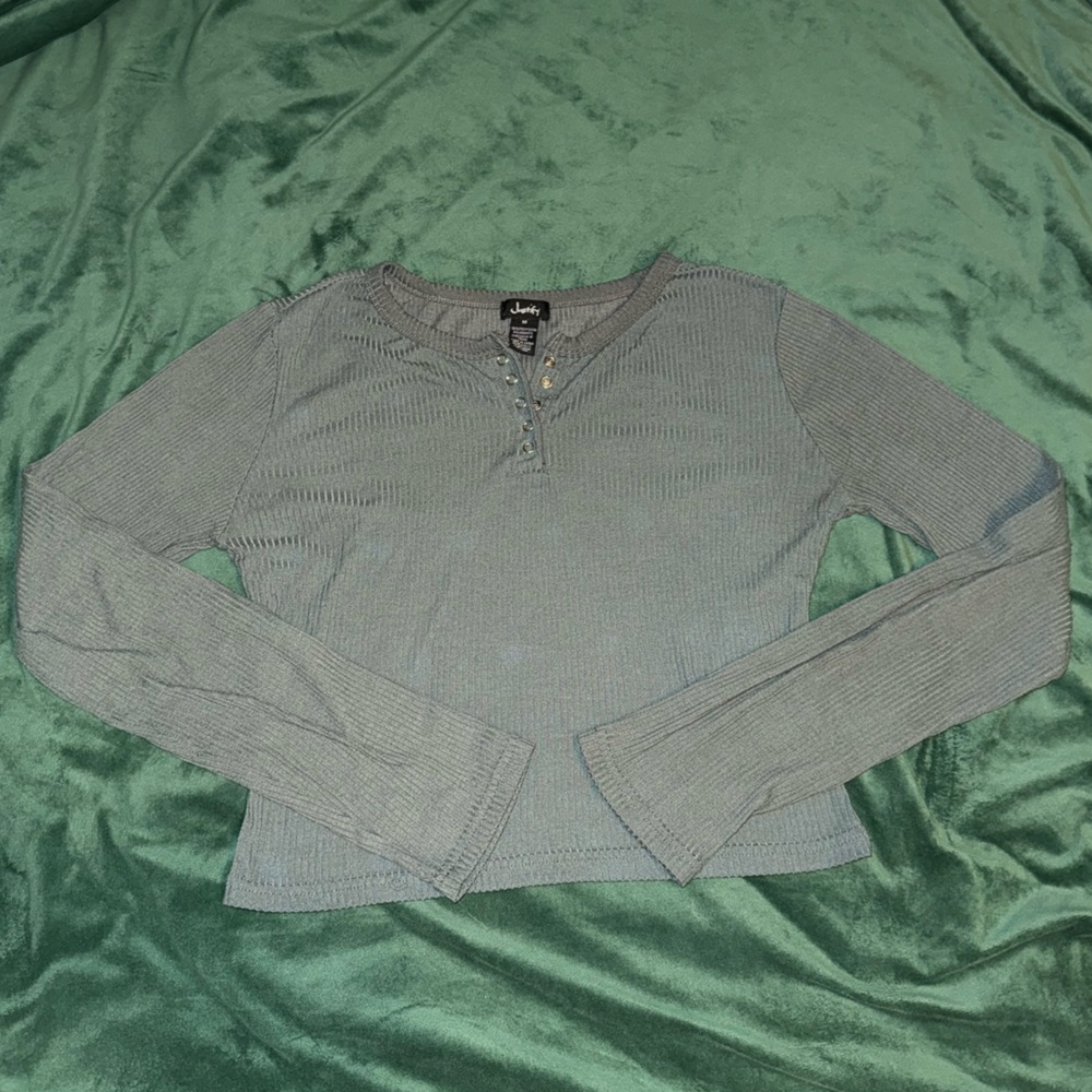 Green Long Sleeve Top